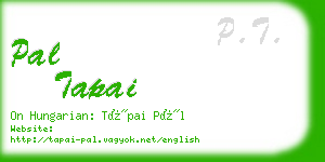 pal tapai business card